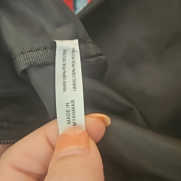 Dabney Lee Packable Travel Tote - Large capacity - black striped nylon - Picture 8 of 14